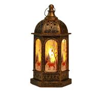 Lanterne De Noël - Décoration De Vacances Vintage, Castle Night Light | Lampe De Fête Festive, Éclairage Extérieur Saisonnier, Décoration Intérieure Décorative Avec Design Charmant Pour La Cour