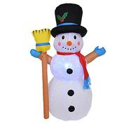 Lanterne de Noël gonflable bonhomme de neige lumineux pour décoration intérieure et extérieure 119,4 cm