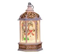 Lanterne de Noël | Lot de 3 lanternes à bougie de Noël | Boule à neige festive | Décoration festive lumineuse pour bureau, fête, rassemblements, décoration de la maison et célébration saisonnière