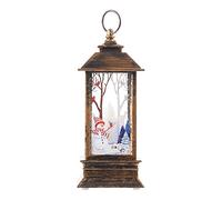Lanterne de Noël Lumineuse Bonhomme de Neige Père Noël Boule à Neige Lampe pour Enfants Cadeaux d'hiver fêtes de Favorisent des Ornements