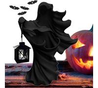 Lanterne de sorcière d'halloween, Statue fantôme avec Lanterne | Sculpture effrayante d'halloween Statue de Messager de l'enfer avec Lampe - Décoration pour entrée, Cour, Balcon, Jardin, s