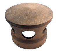 Lanterne de toiture en terre cuite rose et noir, Chapeau pour tuile à douille, Passage tuyau d 100 mm