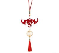 Lanterne décorative en alliage de bois pour célébration du Nouvel An chinois 2026 conçue pour être suspendue en intérieur et affichage de table pendant les vacances (C)