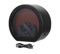 Lanterne Décorative Pour Cheminée - Lampe LED Sans Flamme Rechargeable USB, Lumière Ambiance Intérieur Extérieur | Balcon Terrasse Salon Jardin Camping Table Décor Maison Éclairage Atmosphère