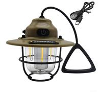 Lanterne d'extérieur étanche vintage avec luminosité réglable et longue durée de vie de la batterie, lumière de camping LED portable pour décoration de jardin, randonnée, festivals et (Kachi)