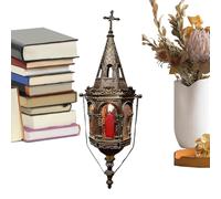 Lanterne d'Intérieur Décoration,Antidérapante Décor Gothique pour Maison | Lampes de Véranda et Support à Bougie Ancien,pour Salon Chambre Bureau Terrasse Jardin Véranda Bar Café Restaurant Hôtel