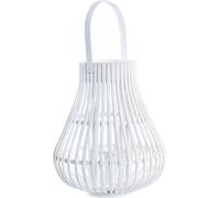 Lanterne DKD Home Decor Blanc Coloré Métal Bambou Cristal Urbain 30 x 40 cm 29 x 29 x 34 cm