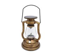Lanterne d'ouragan classique - Torche LED rustique, luminosité ambrée rechargeable | Éclairage à effet scintillant à énergie solaire, pièce d'accent de batterie résistante aux intempéries pour chemins