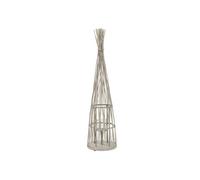Lanterne en Bambou 132 cm, Photophore Naturel avec Guirlande Lumineuse LED,
