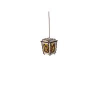 Lanterne en bois FADEDA grande, 3,5V LED, LxlxH en mm : 45x45x60. Pour les crèches, les miniatures, les loisirs et le modélisme, les accessoires de maisons de poupées et les trains miniatures.