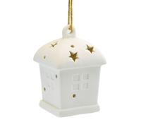 Lanterne en céramique avec éclairage LED 10x6 cm