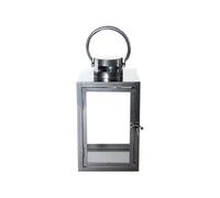 - Lanterne en fer anthracite et verre 15 x 15 x 28 cm