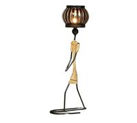 Lanterne en Fer et Corde de Chanvre for Fille, Chandelier, Ornements artistiques décoratifs for la Maison, Salon, Lanterne Artisanale en fer/331