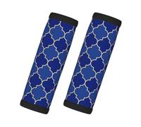 Lanterne en forme de grille bleue et dorée pour valise, housses de poignée de bagage souples, étiquettes d'identification pour valises, accessoires de bagages de voyage essentiels pour les vols