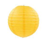 Lanterne en Papier 15/20/25/30/40 cm/Pompons en Papier pour décoration de fête d'anniversaire, Fournitures de Vacances, Lampe en Papier, Jaune, 16 Pouces, 40 cm