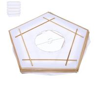 Lanterne en Papier Pliable Blanche, Abat Jour Suspendu E27 | Bambou et Papier, Diffusion Douce, Installation Rapide, Couloir et Maison, Style Minimaliste