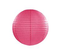 Lanterne en Papier Pompon Suspendu Lampion Chinois/Japonais pour Mariage, Anniversaire, Décoration de la Maison 20cm (Rose Vif)