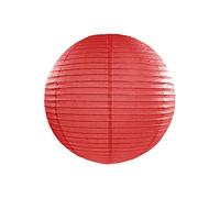 Lanterne en Papier Pompon Suspendu Lampion Chinois/Japonais pour Mariage, Anniversaire, Décoration de la Maison 20cm (Rouge)