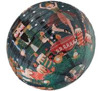 Lanterne en Papier Ronde Nutcracker Décorative Suspendue pour Noël, fête | Bleue, Légère et Réutilisable, à Suspendre Facile, Motif Coloré, pour Plafonds, Jardins et Décors de Fête