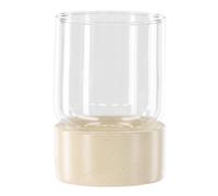 Lanterne en Verre "Vica" 12cm Beige