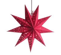 Lanterne Étoile en Papier | Suspension Décorative en Abat-jour Creux à Neuf Pointes | Couverture de Lanterne Étoile de Noël | Pour La Chambre Des Le Camping Le Noël L'Extérieur Le Plafond La Pièce Int