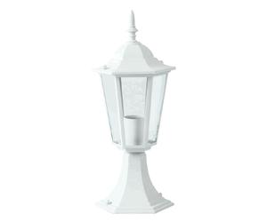 Lanterne extérieure robuste en aluminium style maison de campagne décoration de jardin lampe en verre blanc mat E27 V-Tac 7075