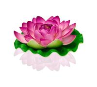 Lanterne Flottante Lotus Parme - Lanterne Fleur de Lotus - Lanterne Lotus Artificielle pour Décoration Extérieure Mariage, Piscine, Décor Extérieur Flottant