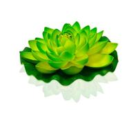 Lanterne Flottante Lotus Verte - Lanterne Fleur de Lotus - Lanterne Lotus Artificielle pour Décoration Extérieure Mariage, Piscine, Décor Extérieur Flottant