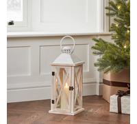 Lanterne Folkestone en Bois avec Bougie TruGlow®