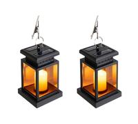 Lanterne funéraire cimetière résistante aux intempéries - Lanterne solaire pour l'extérieur - Lampe funéraire pour tombe - Lanterne funéraire noire avec bougies LED - Petite lanterne à bougie - Cadeau