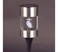 Lanterne funéraire solaire LED en verre - Décoration funéraire