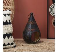 Generique Lanterne Mirage Home Deco Factory – métal ajouré, noir, H17,5 x L33 x P19 cm