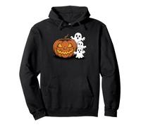 Lanterne Jack effrayante et fantômes Mignons Citrouille d'halloween Sweat à Capuche