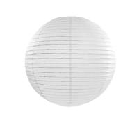 LANTERNE BOULE JAPONAISE PAPIER DE RIZ 45CM BLANC