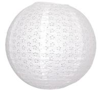 Lanterne Japonaise Dentelle Blanche Vintage - Lampion Boule Chinoise XL 50 cm - Décoration de Fête
