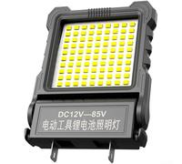 Lanterne LED 18 W pour stations de travail mobiles avec espacement des broches réglable et deux modes de luminosité compatible avec les sources de batterie 12 V à 85 V (12-85 V)
