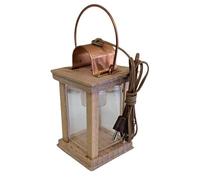 Lanterne LED en Bois