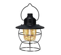 Lanterne LED - Lampe d'extérieur vintage avec 3 modes d'éclairage - Lampe de camping décorative pour jardin, pêche et aventure en montagne - Rétro - Équipement de camping rétro - Lampe de nuit pour