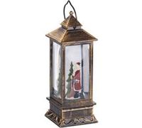 Infactory Lanterne LED sans fil à neige tourbillonnante et Père Noël