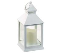 Lunartec Lanterne LED à Piles Effet Flamme vacillante - Blanc