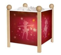 Trousselier Lanterne magique Ballerines – Veilleuse bois naturel – Ampoule 12V 10W incluse prise EU