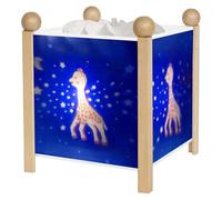 Trousselier Veilleuse Lanterne magique Sophie la girafe – Bois naturel – Ampoule 12V 10W incluse