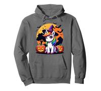 Lanterne Magique Licorne Halloween Citrouille Lueur Fantaisie Sweat à Capuche