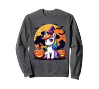 Lanterne Magique Licorne Halloween Citrouille Lueur Fantaisie Sweatshirt
