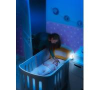 Pabobo – Veilleuse portable pour enfant Lumiblo, rechargeable 24h, fonctionne au souffle, blanc