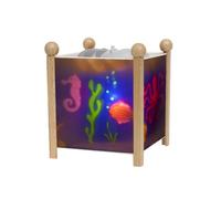 TROUSSELIER - La Mer - Veilleuse - Lanterne Magique - Idéal Cadeau Enfant - Dessin animé - Lumière rassurante - Couleur Bois Naturel - Ampoule 12V 10W inclue - Prise Elec. EU