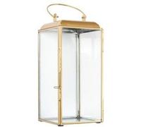 Home Deco Factory – Lanterne – Métal doré, verre transparent