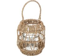 Lanterne - Métal et rotin - H18 cm - Atmosphera créateur d'intérieur
