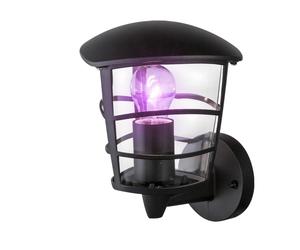 Lanterne murale ALU Télécommande Façade Cour Lampe extérieure dimmable en kit, ampoules LED RGB incluses