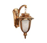 Lanterne murale étanche intérieure et extérieure en bronze, applique murale de style européen, appliques murales pastorales rétro, lampe de cour de villa, balcon E27, appliques murales intégrées avec